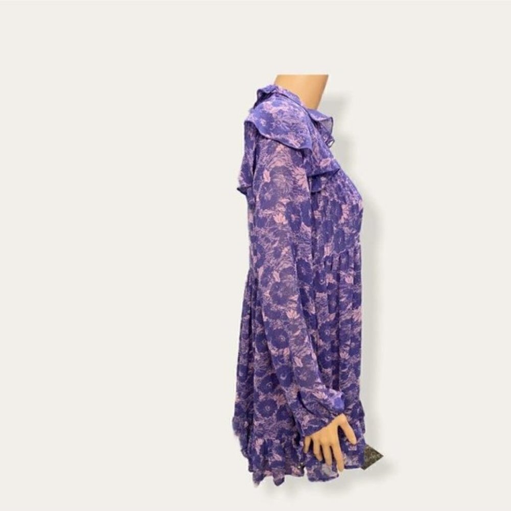 Free People Mini Dress Violet Combo NWT - Picture 11 of 12